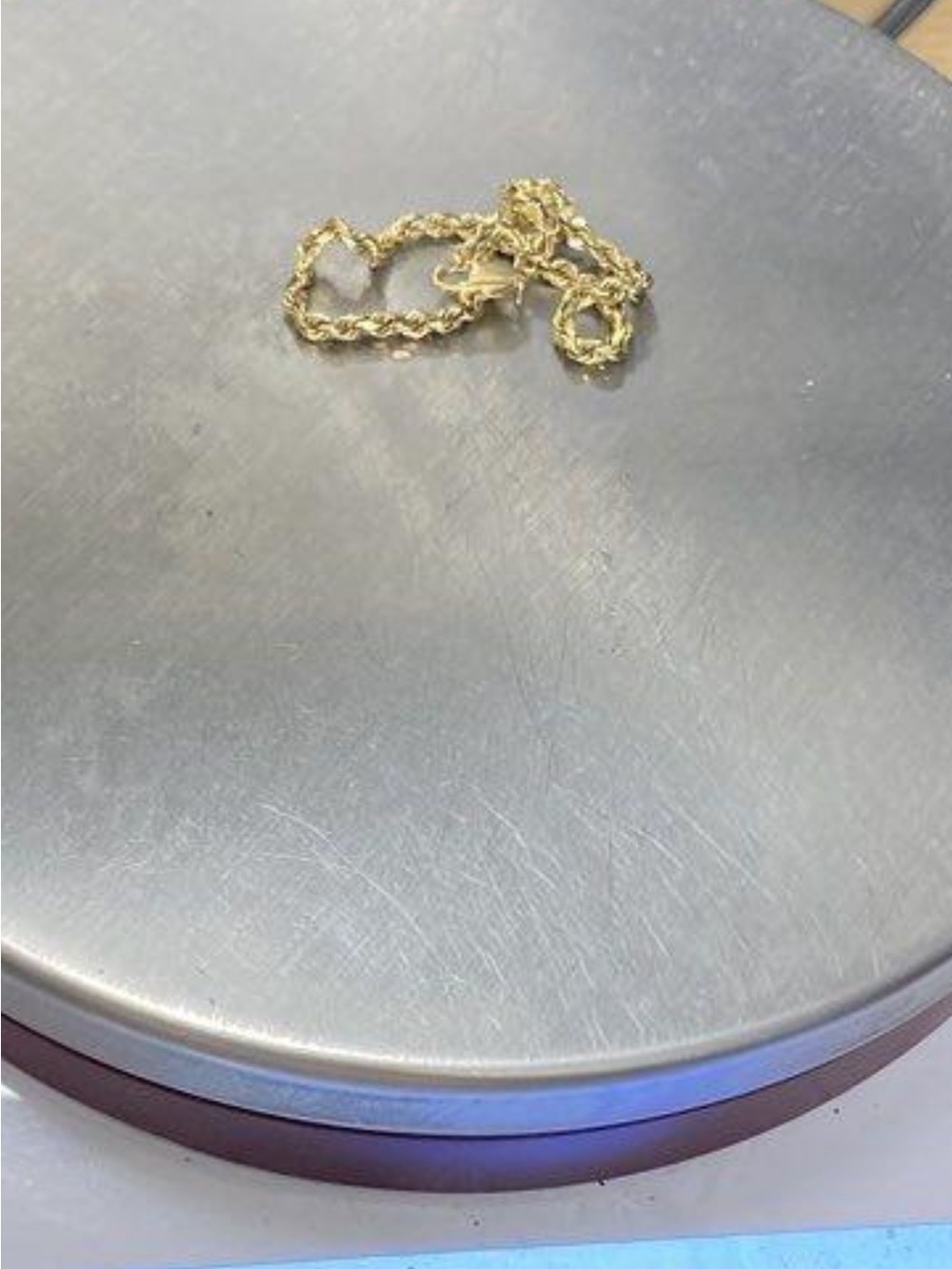 Elegant 14kt yellow gold rope bracelet chain 4.8g - Picture 3 of 8